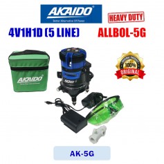 AKAIDO 4V1H1D (5 LINE) GREEN LASER LEVEL MACHINE (ALLBOL-5G)