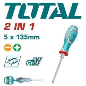 TOTAL 2 in 1 SCREWDRIVER SET 5mm X 135mm (THT250226)