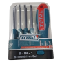 TOTAL 9pcs INTERCHANGEABLE SCREWDRIVER SET