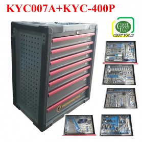 GIANT TOOLS TROLLEY TOOLS SET 7 DRAWERS WITH 400PCS TOOLS (KYC007A+KYC-400P)