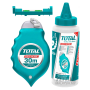 TOTAL 30M CHALK LINE REAL WITH 1Bottle CHALK, 1pcs SPIRIT BUBBLE (THT661301)