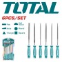 TOTAL 6pcs FILE SET 140mm / 5-1/2" (THT91462)