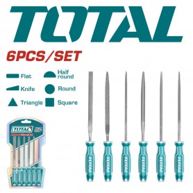 TOTAL 6pcs FILE SET 140mm / 5-1/2" (THT91462)