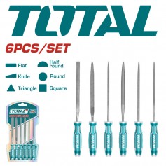TOTAL 6pcs FILE SET 140mm / 5-1/2" (THT91462)
