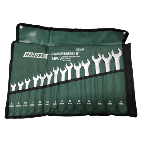 HARDEX DOUBLE RING WRENCH SET - MM (6-22mm ~ 8pcs)