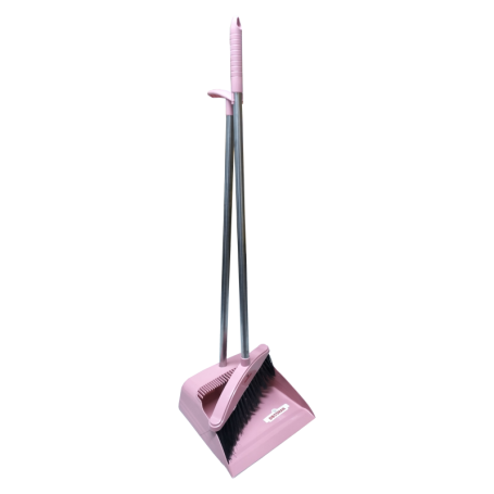 BOSSMAN SOFT HAIR BROOM SET TYPE-1 - RED (DUST PAIL + BROOM) BB1-R