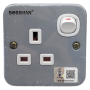 BOSSMAN METAL-CLAD SWITCH SOCKET - SINGLE 13A 1GANG (BSM-131)