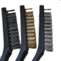 3PCS MINI WIRE BRUSH - PVC / STEEL / BRASS (775-3PC)