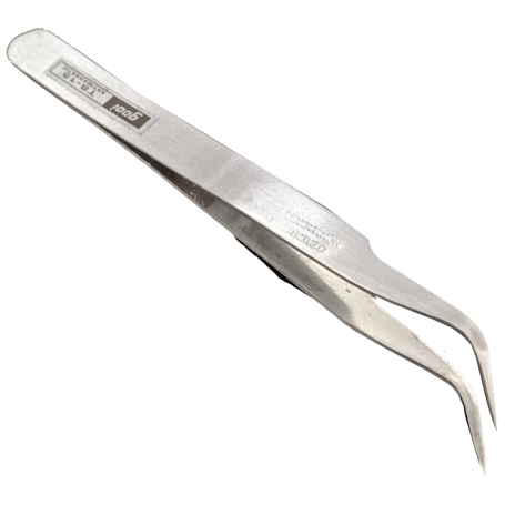 STAINLESS STEEL TWEEZERS - BEND 拔毛夹 ~ 曲 (TS-15)