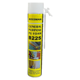 BOSSMAN GENERAL PURPOSE PU FOAM B22S 750ML (STRAW TYPE)