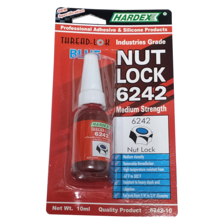 HARDEX THREAD LOCKER - BLUE - NUT LOCK (6242 X 10ML)