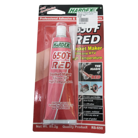 HARDEX HI-TEMP GASKET MAKER - RED (RS-650)