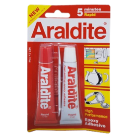 ARALDITE RED & WHITE GLUE RAPID - 5 MIN (15ML AR-515)