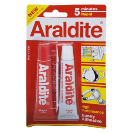 ARALDITE RED & WHITE GLUE RAPID - 5 MIN (15ML AR-515)