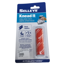 SELLEYS KNEADIT EPOXY GLUE - RED (STEEL)