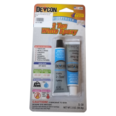 DEVCON 2TON EPOXY GLUE - WHITE (S30)