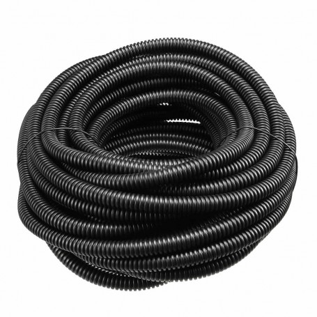 BLACK PVC CONDUIT CORRUGATED FLEXIBLE HOSE (10mm)