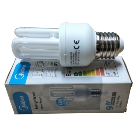 MIDEA SAVER SMART - 3U - 8000 HOURS (Daylight) 9W X E27 DL