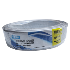 ProSMK/T-PRO BLUE & WHITE TWIN WIRE PURE COPPER (23/0.14 X 2C)