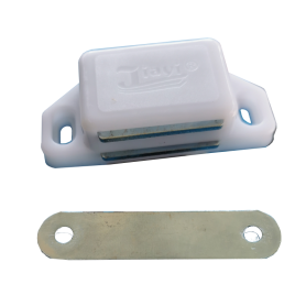 CABINET PVC KITCHEN MAGNET CATCH (WHITE) (SMALL, 7023 - BIG)