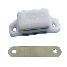 CABINET PVC KITCHEN MAGNET CATCH (WHITE) (SMALL, 7023 - BIG)