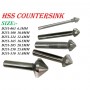 ITS COUNTERSINK BIT 3 Flute 90 Degree HSS Co8% (German Technology)