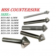 ITS COUNTERSINK BIT 3 Flute 90 Degree HSS Co8% (German Technology)