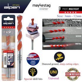 A172 ALPEN UNIVERSAL MULTI DRILL - SHORT (Made In Austria)