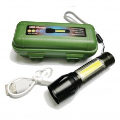 21-24 S/XPE+COB ZOOM LED LIGHT WITH USB CHARGE (AS-314)