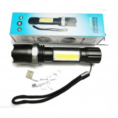 21-67 S/XPE+COB TELESCOPIC ZOOM LED LIGHT WITH USB CHARGE (M919)