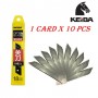 KEIBA CUTTER BLADE 18mm (L) 1CARD X 10PCS