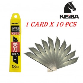 KEIBA CUTTER BLADE 18mm (L) 1CARD X 10PCS