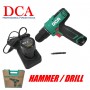 DCA 12Vx2.0Ah CORDLESS DRIVER HAMMER DRILL 10mm x 35Nm x 150W - 1.1kg ADJZ1202i
