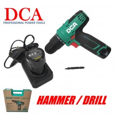 DCA 12Vx2.0Ah CORDLESS DRIVER HAMMER DRILL 10mm x 35Nm x 150W - 1.1kg ADJZ1202i