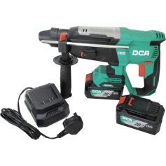 DCA 20Vx4.0Ah CORDLESS BRUSHLESS ROTARY HAMMER 3.1J x 600W x 3.4kg ADZC02-26