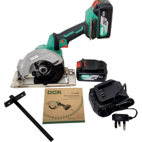 DCA 20Vx4.0Ah CORDLESS BRUSHLESS CIRCULAR SAW 125mm x 800W x 2.4kg ADMY125