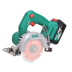 DCA 20Vx4.0Ah CORDLESS BRUSHLESS MARBLE CUTTER 125mm x 800W - 2.5kg ADZE125
