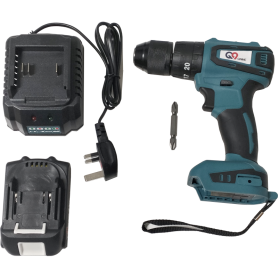 Q9 Qnine CORDLESS IMPACT DRILL 21V 55Nm WITH 2.0Ah Battery & Charger (QET 21BCID)
