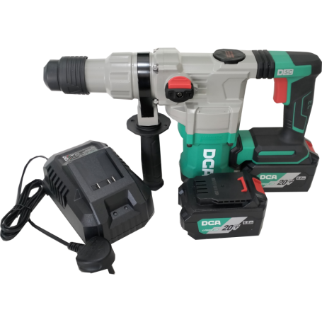 DCA 20Vx6.0Ah CORDLESS BRUSHLESS ROTARY HAMMER 4.5J x 900W x 4.2kg ADZC03-28