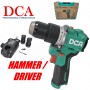 DCA 12Vx2.0Ah CORDLESS BRUSHLESS DRIVER/HAMMER DRILL 10mm x 50N.m x 280W - 1.1kg ADJZ1250i