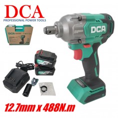 DCA 20Vx4.0Ah CORDLESS BRUSHLESS IMPACT WRENCH 12.7mm x 488N.m x 2.2kg ADPB488