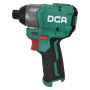 DCA 12Vx2.0Ah CORDLESS BRUSHLESS IMPACT DRIVER 6.35mm x 140N.m x 250W - 0.9Kg ADPL04-8