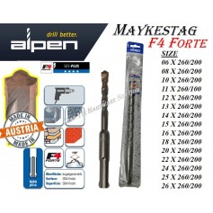 (260/200) A837 ALPEN MAYKESTAG SDS-PLUS DRILL BIT (Made In Austria)