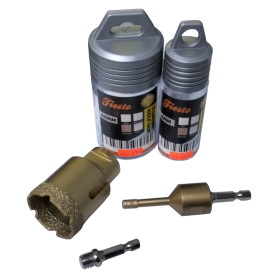 (6mm - 40mm) DRY BRAZED DIAMOND HOLE SAW CW ADAPTOR HS6510-