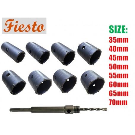 FIESTO CONCRETE CORE BIT (CONCRETE HOLE SAW) 35mm-70mm