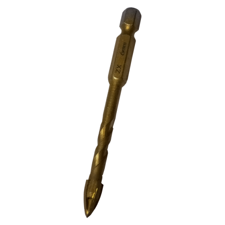 FIESTO EDGE GLASS DRILL BIT (+) ROUND SHANK 圆头