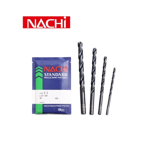 NACHI HSS STRAIGHT SHANK DRILLS List No: 500 (METRIC)