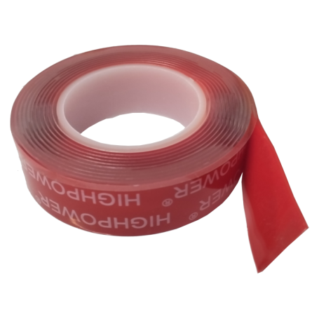 HIGH POWER ACRYLIC DOUBLE SIDED TAPE - CLEAR (12mm 18mm 24mm X 2M)