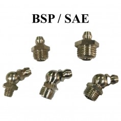 TAIWAN GREASE NIPPLE - 45 DEG /  STRAIGHT