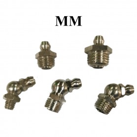 (MM) TAIWAN GREASE NIPPLE - 45 DEG / STRAIGHT